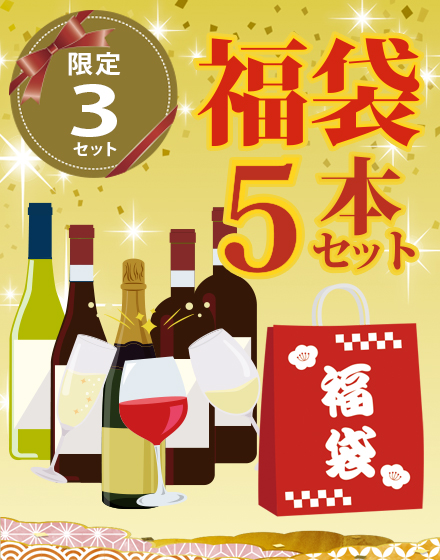 【2026年福袋】ボルドー・ブルゴーニュ・シャンパーニュ　王道フランスワイン5本セット【送料無料】