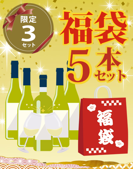 【2026年福袋】品種いろいろ！白ワインだけ5本セット【送料無料】