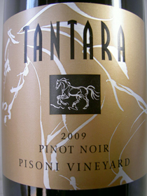 完売　3　タンタラ　ピノノワール　ピゾーニ・ヴィンヤード 2009