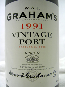 完売　グラハム　ヴィンテージポート 1991